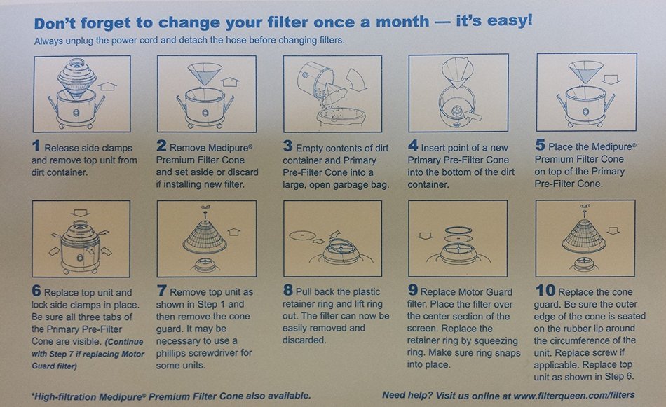 12 Genuine FilterQueen Majestic Vacuum Cones N2