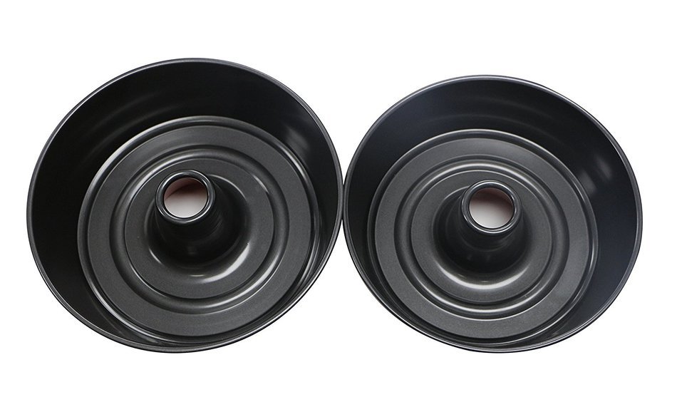 Webake 2-Pack 10 Inch and 9.4 Inch Angel Food Cake Pan, Chiffon Mold, Cake Molds N3