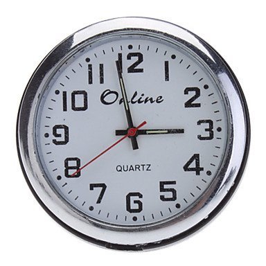 1" Mini Analog Quartz Desktop Clock (Black, 1xButton Battery) N2