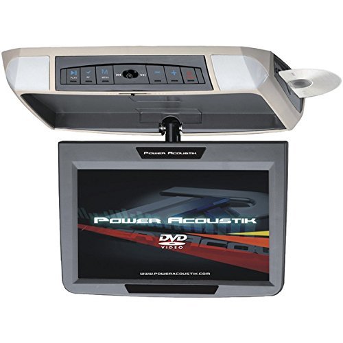 New POWER ACOUSTIK PMD-90 9" Ceiling-Mount Swivel DVD Entertainment System with IR & FM Transmitters & 3 Interchangeable...