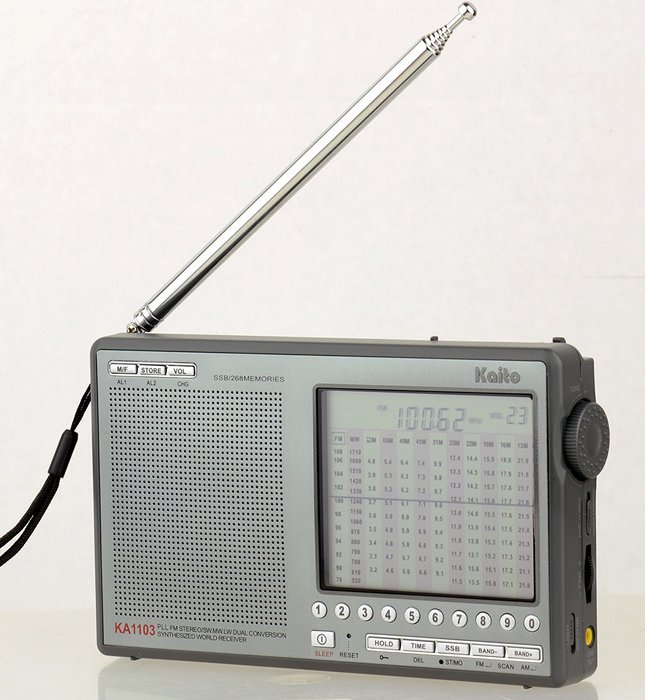 Kaito KA1103 Worldband Radio, Silver