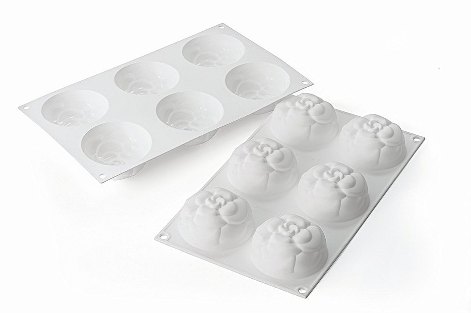 Silikomart Silicone Fancy and Function Bakeware Collection Multi-Shape Cake Pan, Slim Chic N13