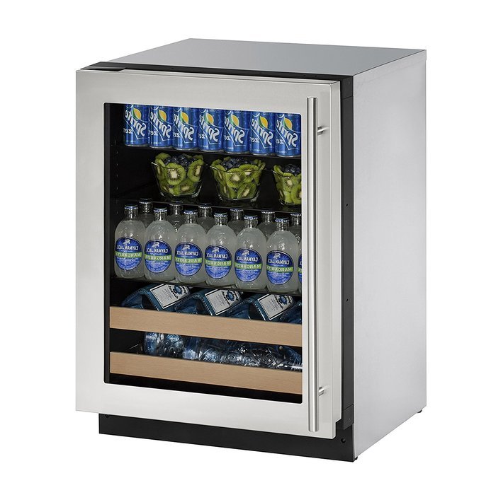 U-Line U2224BEVS15A Built-in Beverage Center, 24", Stainless Steel