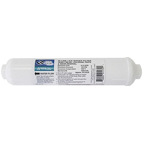New AQUA PLUMB 9117 In-line 10" Ice Maker Filter