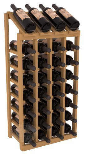 Wine Racks America Ponderosa Pine 4 Column 8 Row Display Top Kit. 13 Stains to Choose From! N14