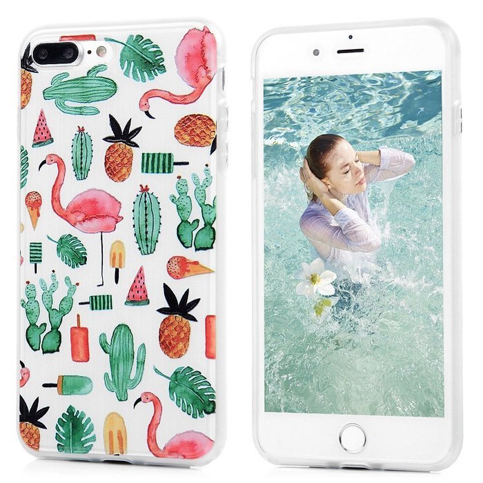 Badalink iPhone 7 Plus Case (5.5") Shockproof Soft TPU Rubber Skin Bumper Case Flexible Easy Grip with 3D Basso-relievo... N42
