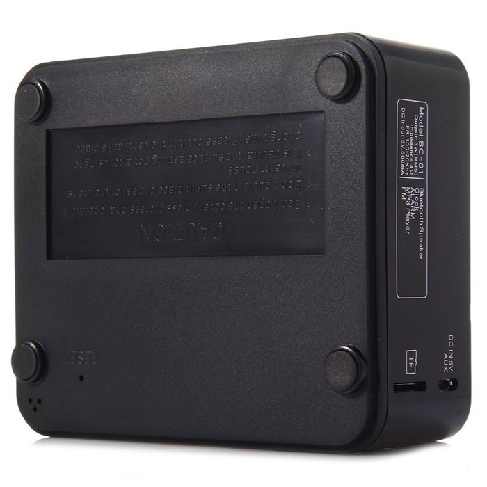 YOOYOO Portable Desktop Alarm Clock Bluetooth V2.1 Stereo Speaker Support FM Radio Handsfree AUX In TF Card with...