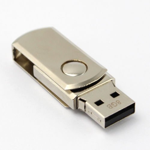 RioRand&reg; Metal Roating USB2.0 Flash Memory Drive 8GB Stick Pen Thumb U Disk N2