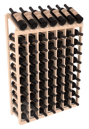 Wine Racks America Ponderosa Pine 7 Column 10 Row Display Top Kit. 13 Stains to Choose From! N13