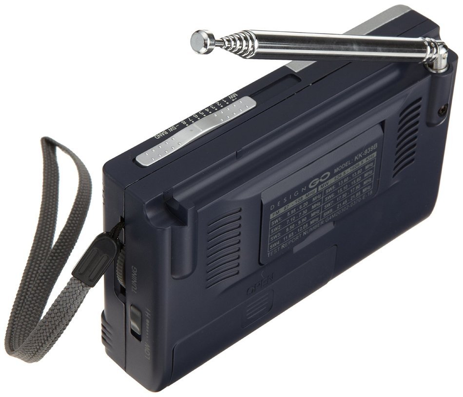Design Go World Radio, Grey, One Size