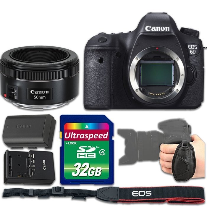Canon EOS 5DS R DSLR Camera Bundle with Canon EF 24-105mm f/4L IS USM Lens + 32gb Memory SD Card + Grip Strap...