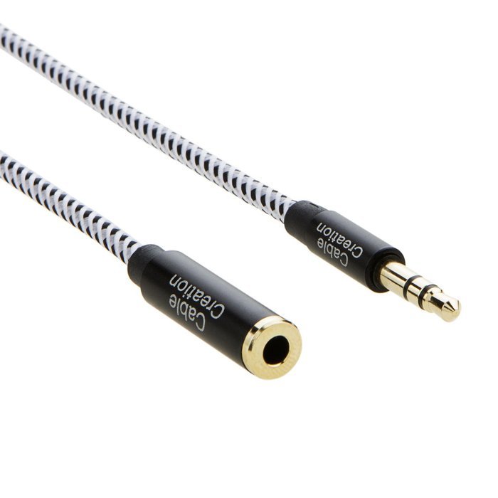 CableCreation [2-PACK] 3 Feet 3.5mm Audio Extension cable, Male to Female Slim and Soft Cable with Gold Plated... N2