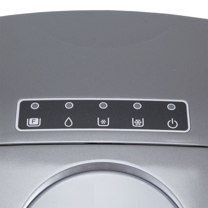 Della Portable Ice Maker, Produces up to 26 lbs. of Ice Daily, 2-Size (Black) N15