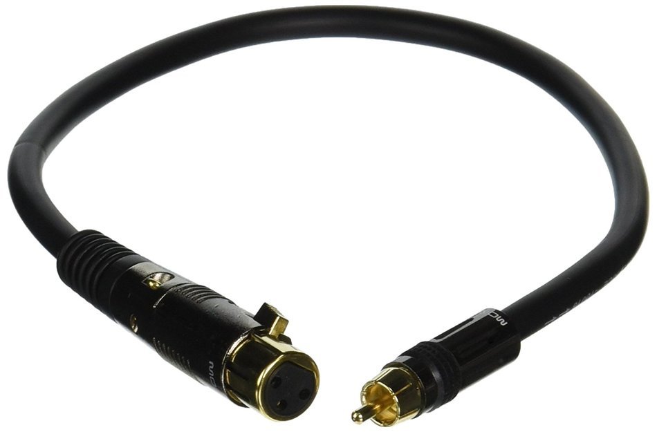 Monoprice 104783 1.5' Premier Series XLR Female to RCA Male 16AWG Cable N23
