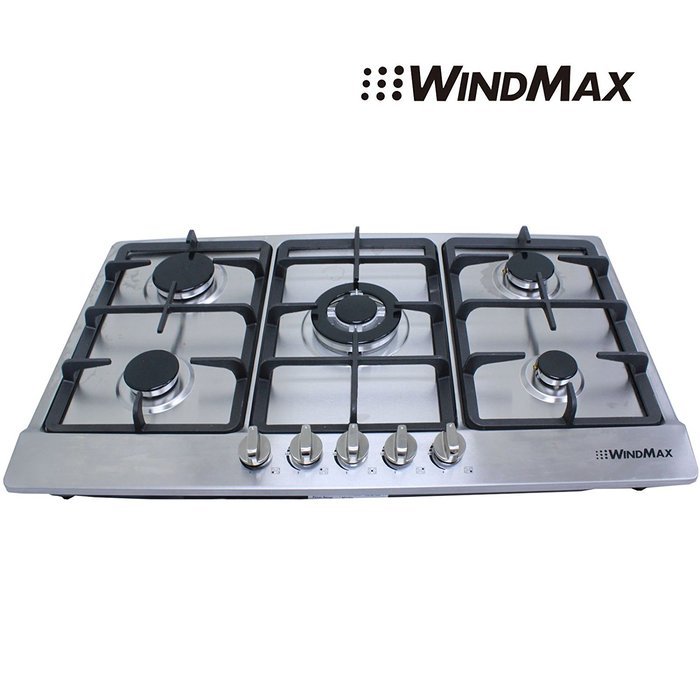 !!!ON SALE NOW!!! 34" Electric Stainless Steel Built-in Kitchen NG/LPG 5 Burner Gas Hob Cooktop