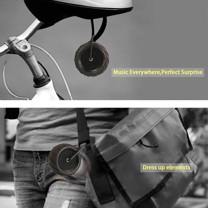 Mrice Portable Wireless Bluetooth Waterproof Speaker with Shockproof Dustproof for Campers Camo