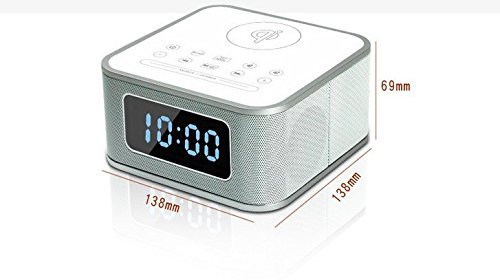 IRISTIME Bluetooth 4.0 Wireless Speaker, Portable Rechargeable Stereo Speaker with Universal QI Wireless Charger... N2