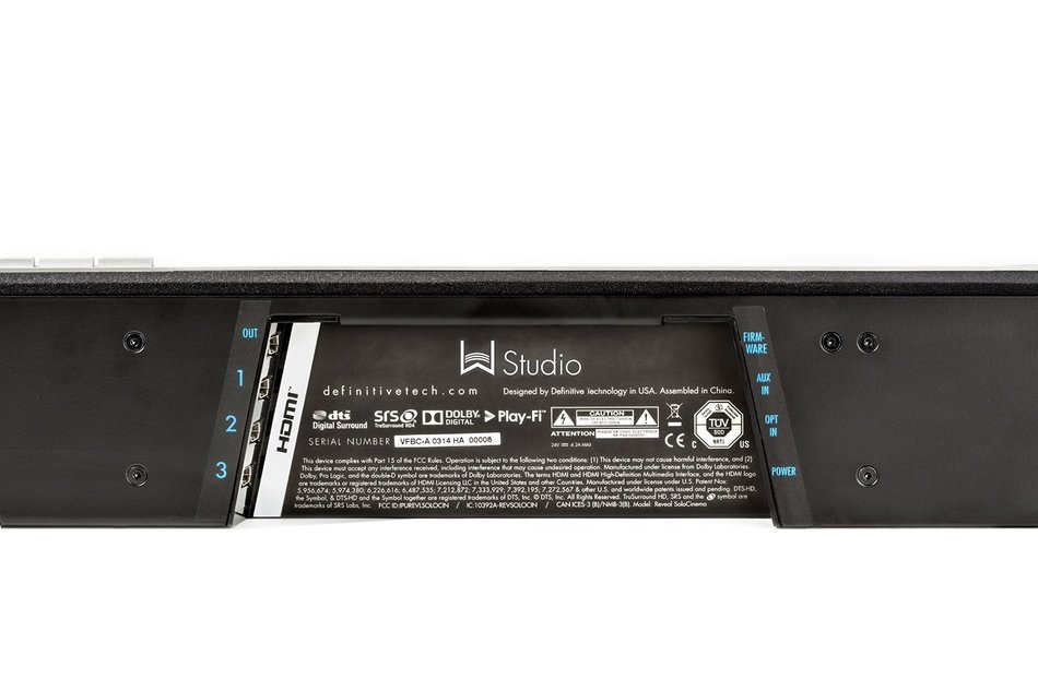 Definitive Technology W Studio Wireless Black Sound Bar & Subwoofer System N2