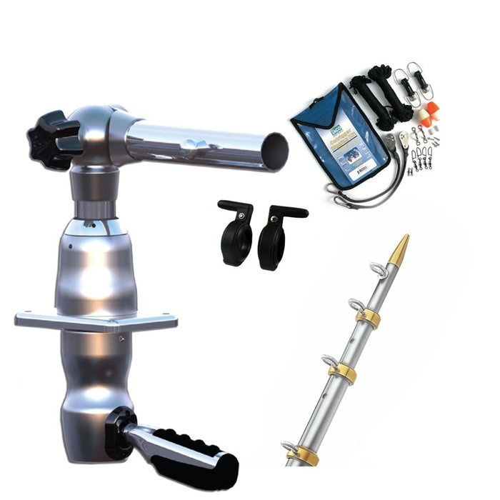 TACO METALS GS-2841VEL-1 / TACO Grand Slam 280 Package w/15' Silver/Gold Poles, Premium Rigging...