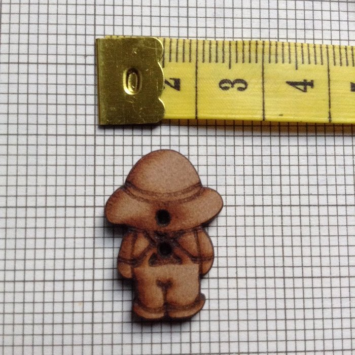 Doll buttons 'Wood of Beauty'