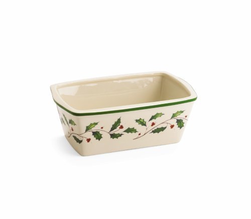 Lenox Holiday Carved Mini Loaf Pan