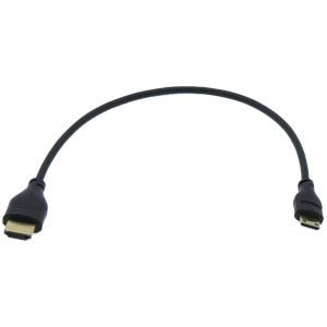 InstallerParts 1Ft HDMI A-M to Mini (Type-C) Thin Cable High Speed w/Ethernet 36AWG &ndash;Type-A 19-Pin Connector &ndash;...