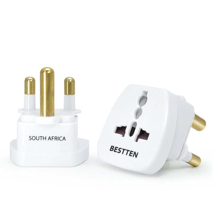 Bestten 3 Outlet Portable Travel Surge Protector with 2.4A Dual USB Charging Ports, 18in Cord, ETL Listed, White N18