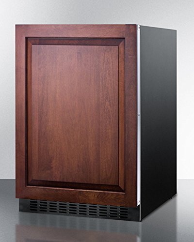 Summit FF64BIF 24" 4.6 Cu. Ft. Built-In Undercounter All Refrigerator with Digital Thermostat Adjustable Glass... N2