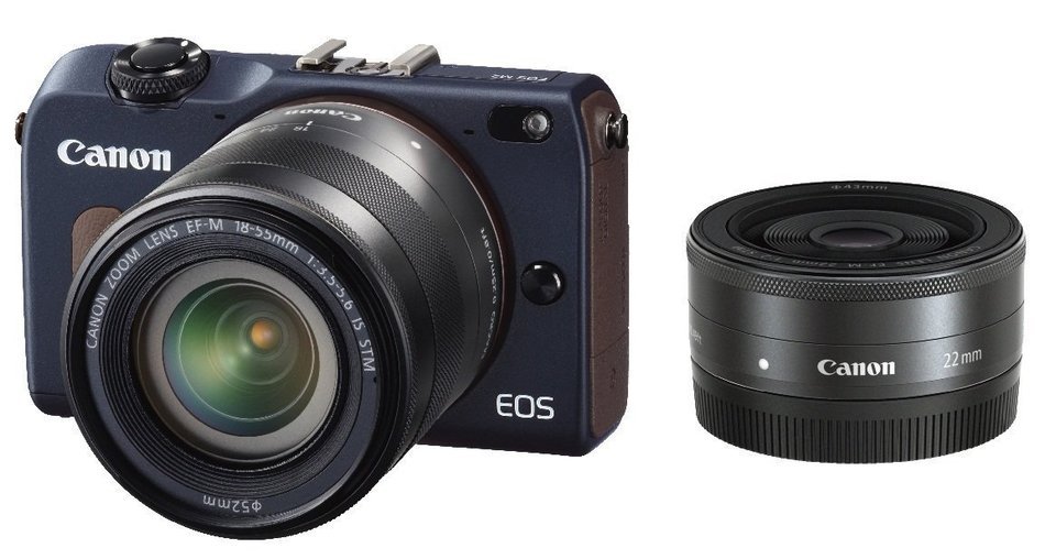 Canon EOS M2 Mirrorless Digital Camera with EF-M 22mm f/2 STM Lens + EF-M 18-55mm IS STM + 90 EX Speedlite Flash...