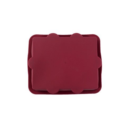 2 Silicone Square Lasagne Cake Pan - Color Red or Red Wine + Free Tupperware Bell Tumbler 2pcs N3