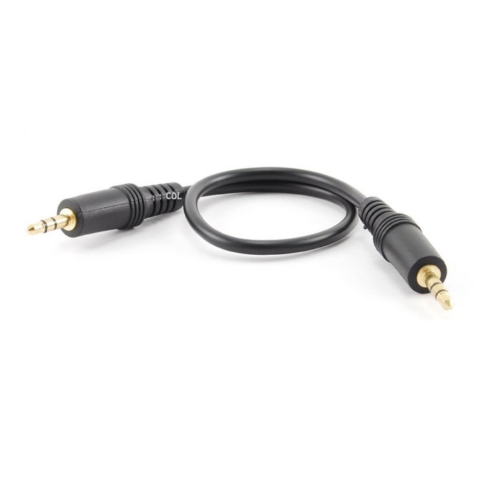 CablesOnline 1ft 3.5mm Stereo Male to Male Plug Gold-Plated Audio Cable, AV-101G