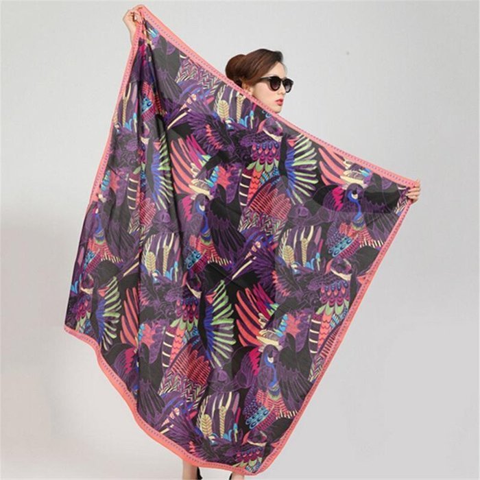 Banggood Women Voile Lightweight Scarf Multi-Pattern available N5
