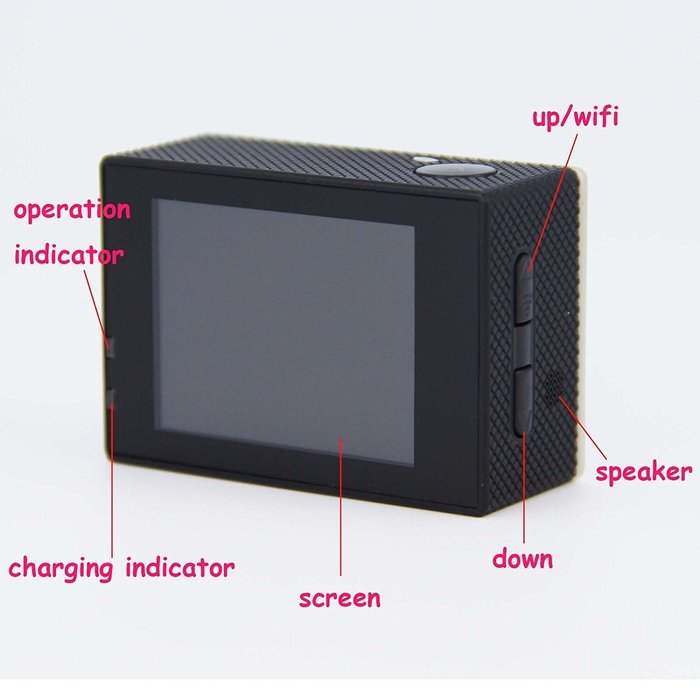SZMWL Action Sports Camera 7000 Waterproof WIFi Action Camera 12MP 1080P HD 2.0"LCD + 170&iexcl;&atilde;Wide Angle Lens Diving... N9
