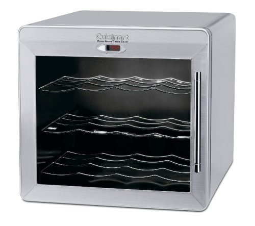 Cuisinart CWC-1200 Private Reserve 12-Bottle Countertop Wine Cellar, Stainless Steel N3