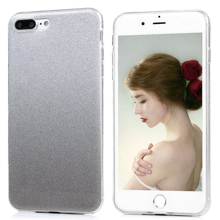 iPhone 7 Plus Case (5.5 inch) - Shockproof Flexible Soft TPU Rubber Skin Gel Bumper Protective Case Shiny Glitter... N16