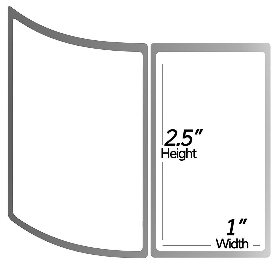 1 Inch Core - 2.5 x 1 Zebra Compatible Direct Thermal Labels 10 Rolls for Zebra Desktop Printer GC420d GC420t... N2