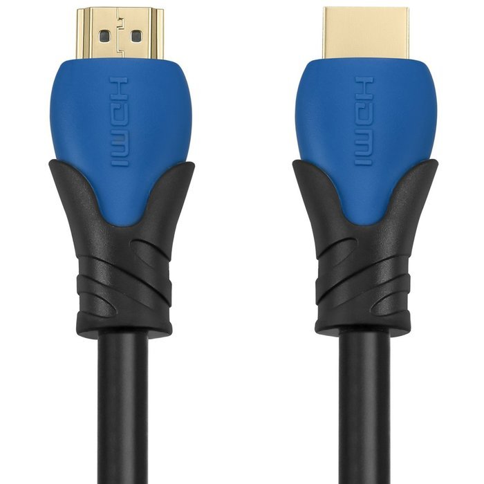 A-tech Series Blue&black - High speed Hdmi Cable 100 Ft with Built-in Signal Booster Metal Black Case,Supports... N8