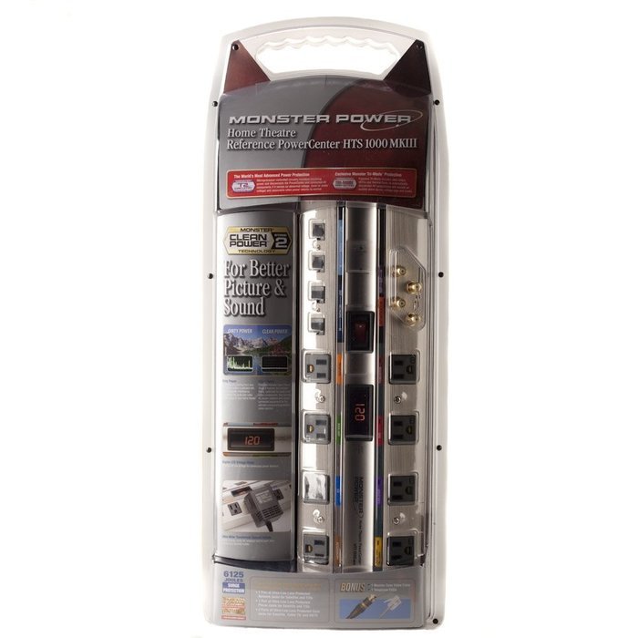 Monster HTS 1000 MKIII 8-Outlet Power Center with Clean Power Stage 2 (Discontinued by Manufacturer)