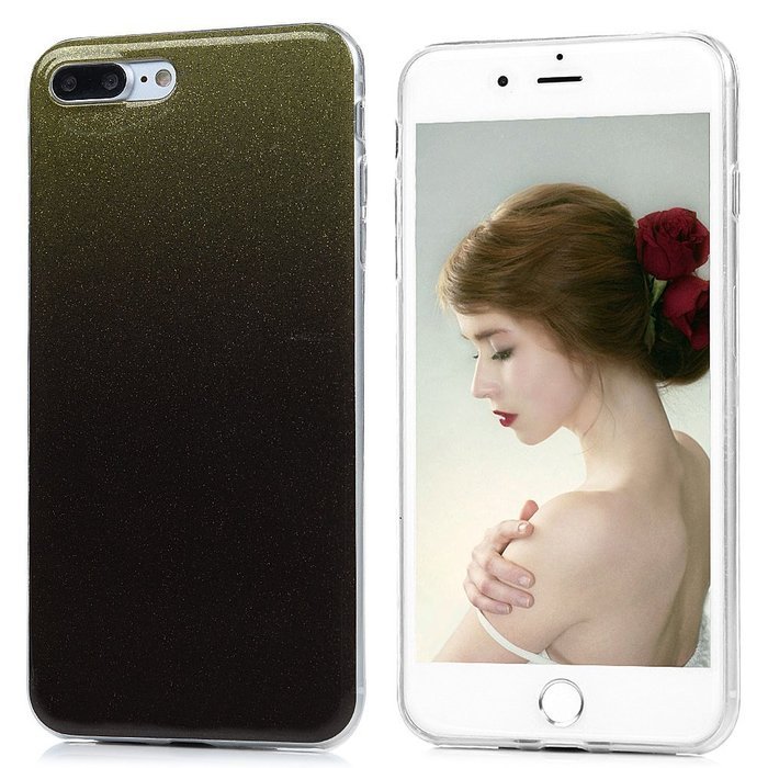 iPhone 7 Plus Case (5.5 inch) - Shockproof Flexible Soft TPU Rubber Skin Gel Bumper Protective Case Shiny Glitter... N30