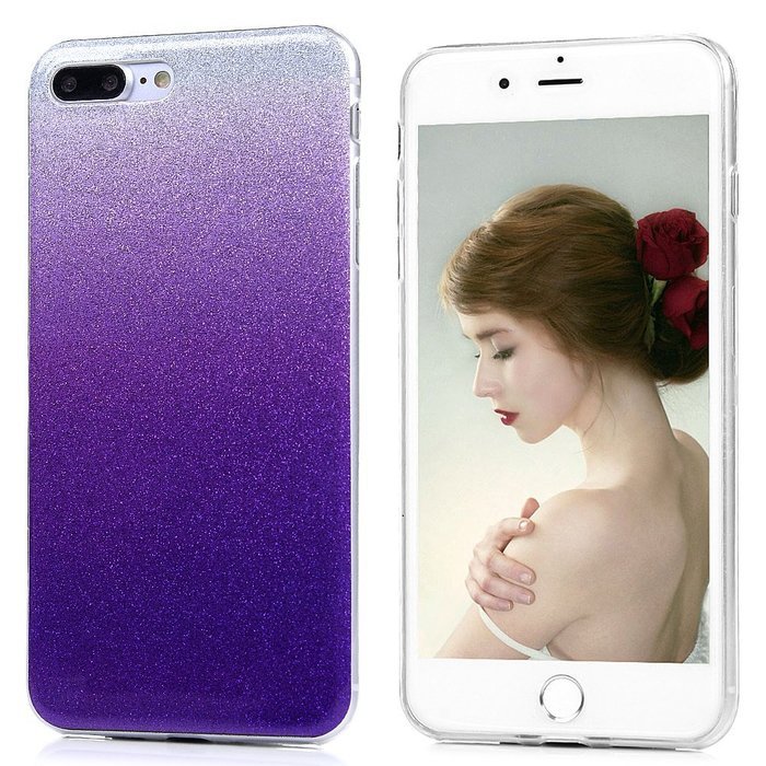 iPhone 7 Plus Case (5.5 inch) - Shockproof Flexible Soft TPU Rubber Skin Gel Bumper Protective Case Shiny Glitter... N31