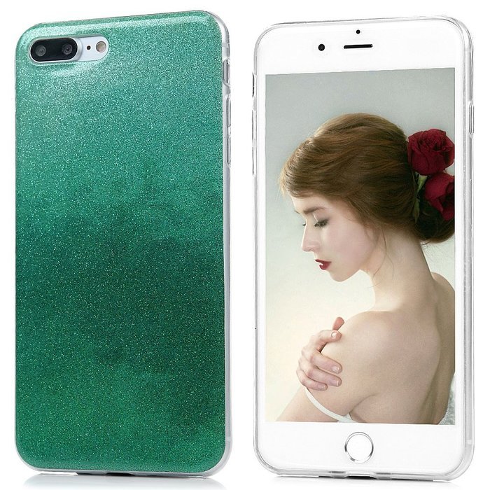 iPhone 7 Plus Case (5.5 inch) - Shockproof Flexible Soft TPU Rubber Skin Gel Bumper Protective Case Shiny Glitter... N32