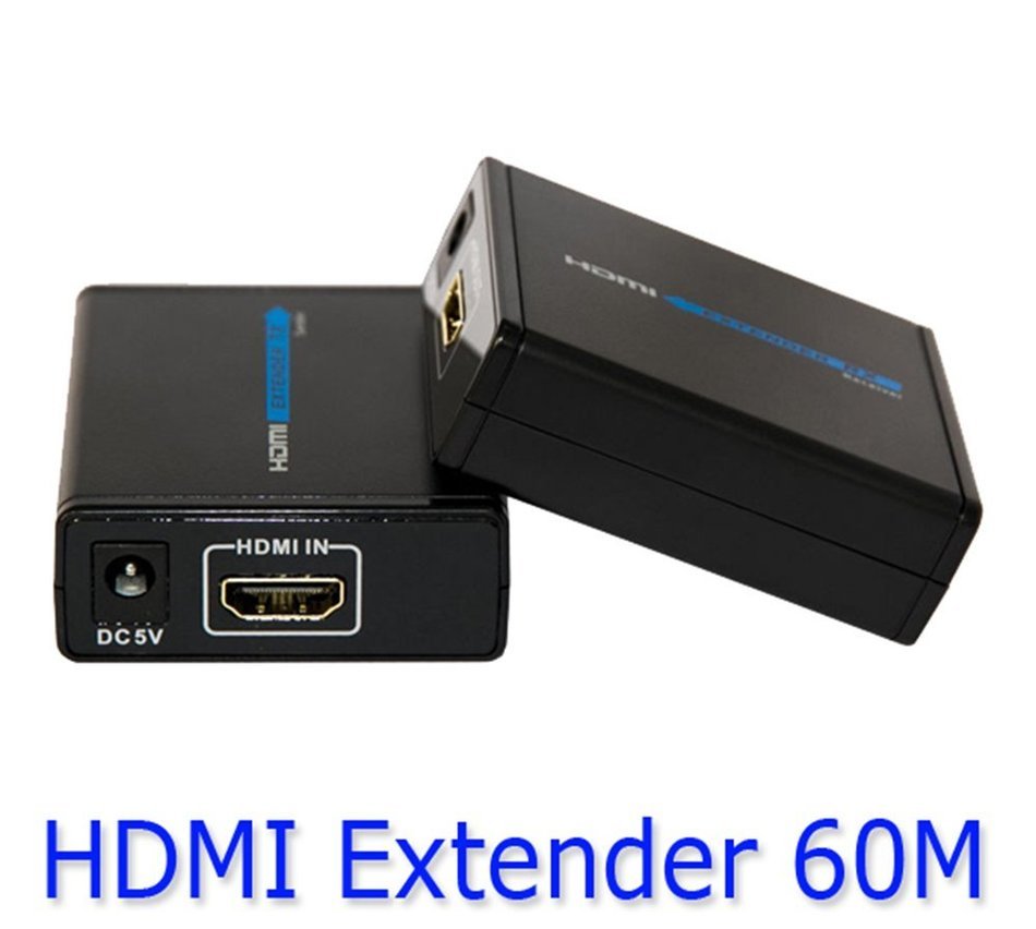 E-More&reg; LKV372 1080P HDMI Network Extender Over Ethernet LAN RJ45 CAT5E CAT6 For HD 1080P DVD PS3 Projector up... N2