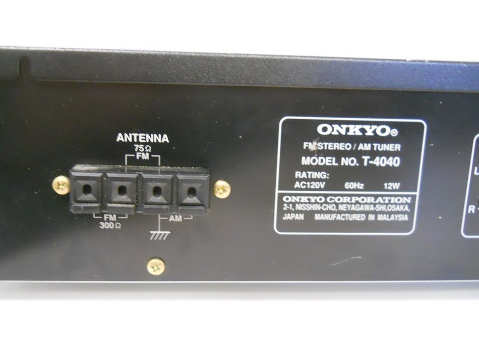 Onkyo T-4040 AM FM Stereo Tuner Digital Read Out N4