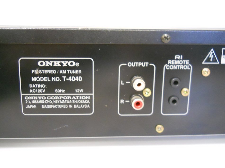 Onkyo T-4040 AM FM Stereo Tuner Digital Read Out N5