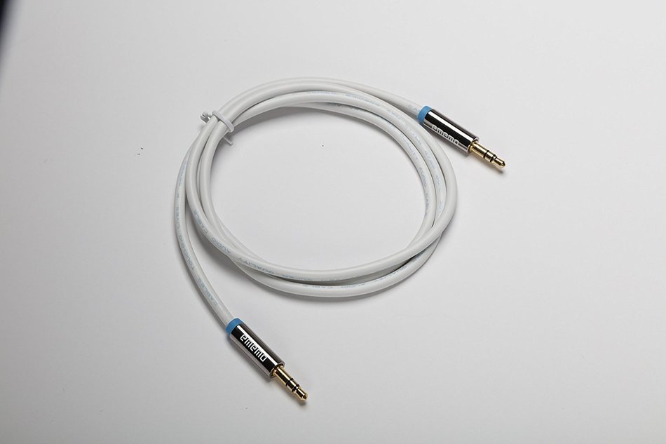 #1 Best Auxiliary Audio Cable With Top-Notch Sound Quality by EMEMO&reg; &ndash; 3.5 mm to 3.5 mm Stereo Jack Cable For...