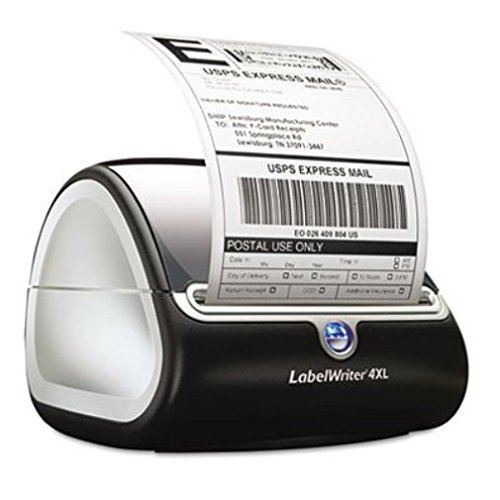 Label Maker, Prints 3/8"-4" Wide, 53 Labels P/M, BK/Silver DYM1755120 N4