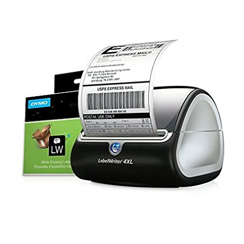 Label Maker, Prints 3/8"-4" Wide, 53 Labels P/M, BK/Silver DYM1755120 N5