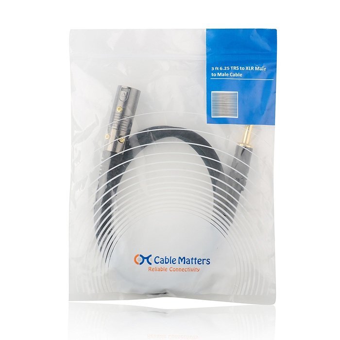Cable Matters XLR to TRS 6.35mm (1/4 Inch) Cable 10 Feet
