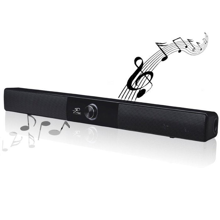 LONPOO 700B Mini Soundbar Powered 20W Bluetooth Slim Subwoofer with Great MASS BASS Sound N2