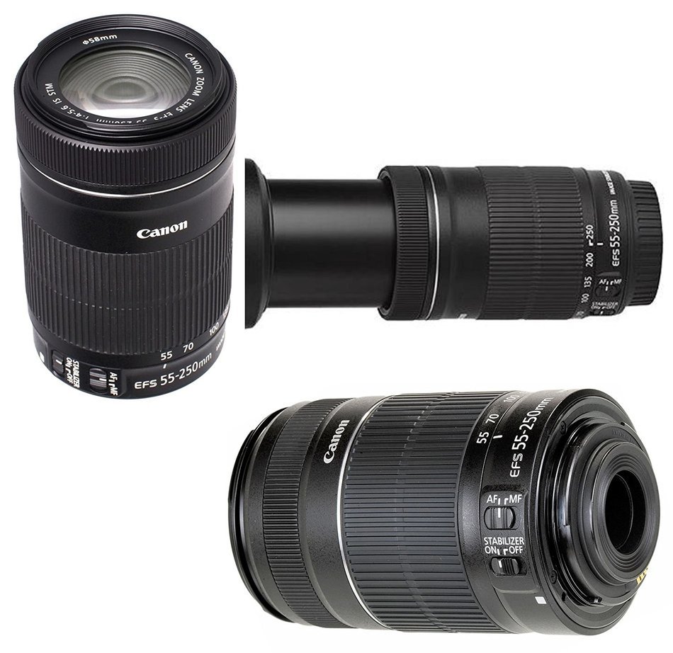 Canon EOS REBEL SL1 + 55-250mm f/4-5.6 IS STM + Canon 50mm f/1.8 STM Video / Portrait Lens + 2 32GB Transcend...